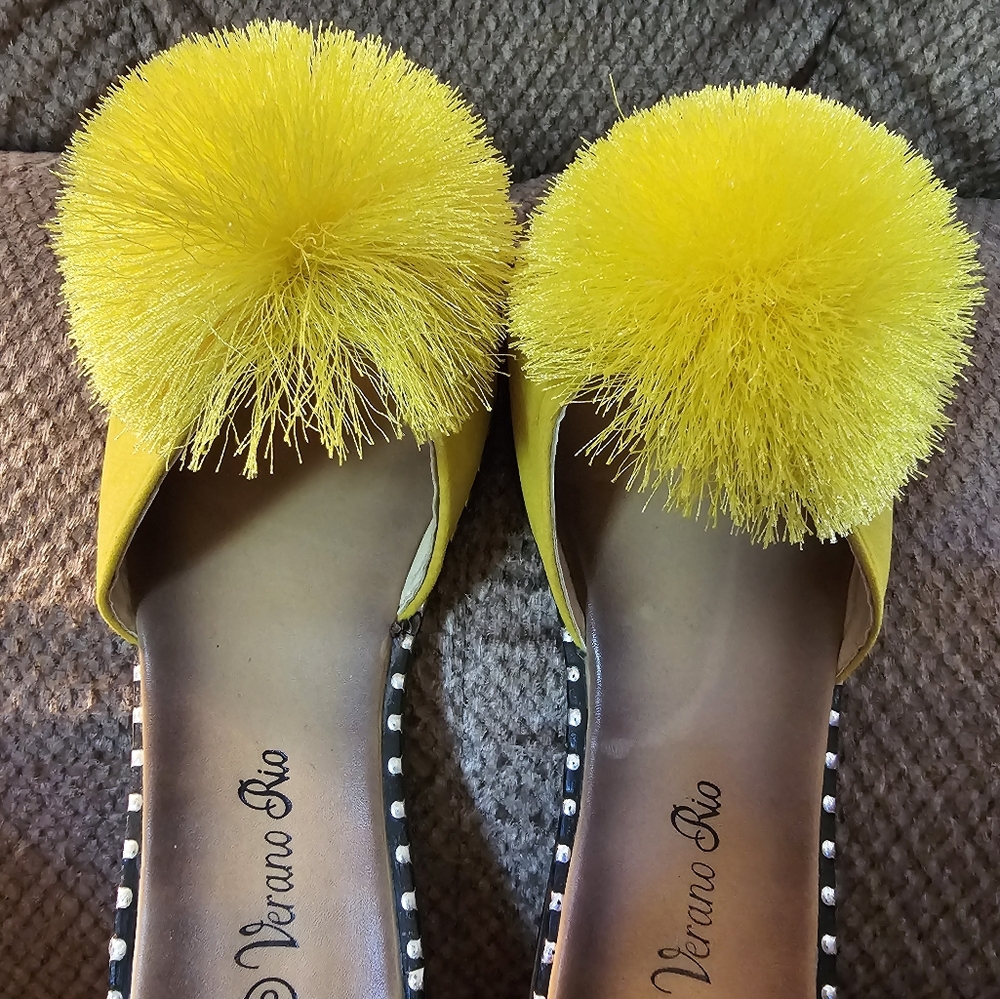 Yellow Slide Sandals